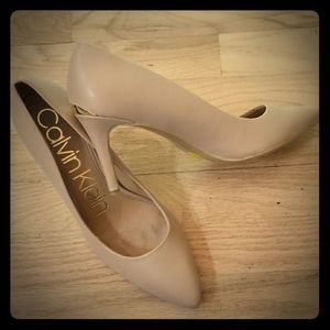 Calvin Klein Nude Heels